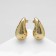 Earrings metal "drop" acacia, color gold