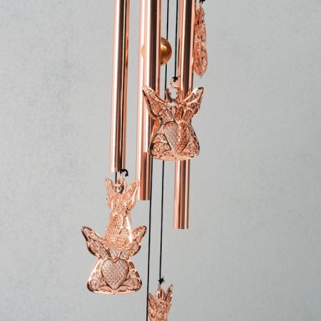 Wind Music Metal "Angels" 5 tubes 6 angels 67 cm-2