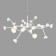 Suspended chandelier Mantra Adn, Led, 3960lm, 3000k, 350 mm, matte white color