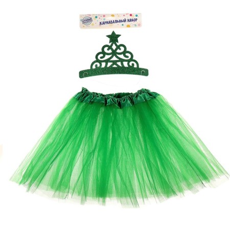 New Year's carnival set "Bright Christmas tree", 2 subjects: rim, skirt, for the New Year-2