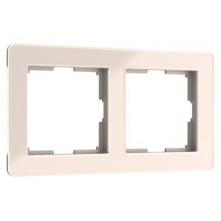 Frame W0022743, 2 Acrylic rosettes, Ivory