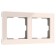Frame W0022743, 2 Acrylic rosettes, Ivory