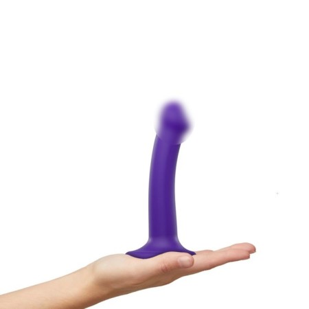 STRAP-ONE DILDO DULDO DENSITY SEMI-REALISTIC Fallowing, purple S, 17 cm-2