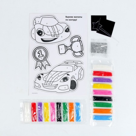 Set for creativity. Fresco-Magnet "Cool Cars"-2