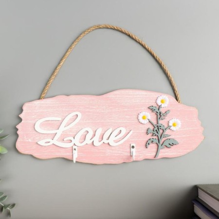 Decorative tree hooks "Chamomile - Love" 11.5x29.5x2.5 cm