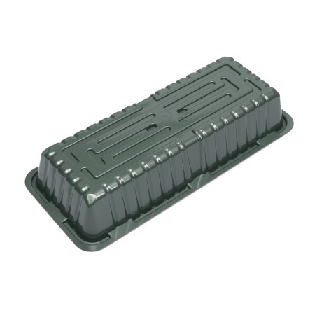 Mini-Pirate for seedlings, 39.5 × 17 × 13 cm, without inserts, dark green, Greengo-3
