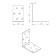 Fold corner 60 x 60 x 40 x 2 mm, galvanized