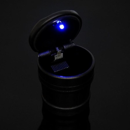 A glass under a trifle with backlight in a cup holder, mini-3