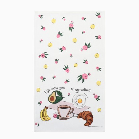 Set of kitchen towels "Love Is Here" 4 pcs, 28x46 cm, mowing, 100% cotton, 160g/m2-1