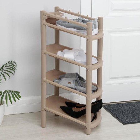 Black shoe launches, 4 tiers, 41.5 × 25.5 × 81 cm, color mix-9