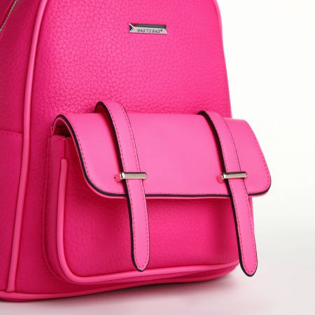 City backpack on lightning, bright pink color-2