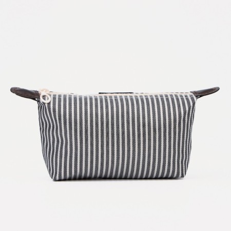 Cosmetic bag with lightning, black/white color-2