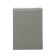 Notebook plastic cover A6, 80 sheets on the crest Metallic, Gray