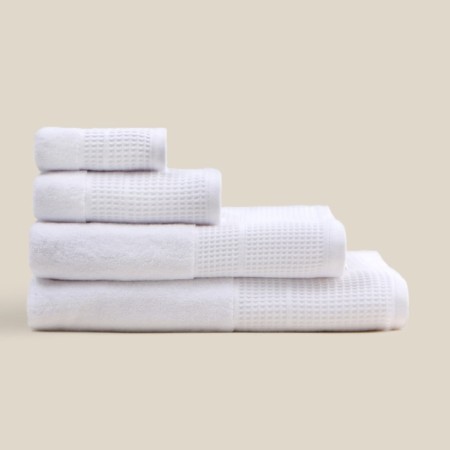 Trure -colored towel SL Home: Waffle "Blanc de Blanc" 100x180 cm, 100% cotton, 490 g/m2-8