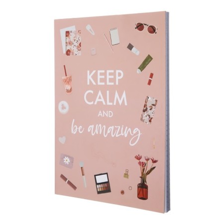 The diary of an a5 80 sheet, a soft cover Keep Calm and Be Amazing-1