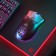 The mouse Defender Warlock GM-709L, Western, Optical, RGB, 2400 DPI, 400 mAh, 8 buttons, USB, Black