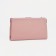 Women's wallet on the button, pink color