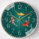 Wall clock, series: interior, "fish", smooth move, d-30 cm, aa
