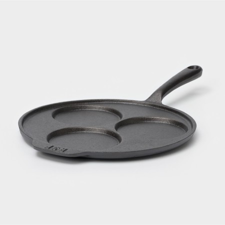 Flying pan, cast iron, d = 19.5 cm, cast-iron handle, black color-2