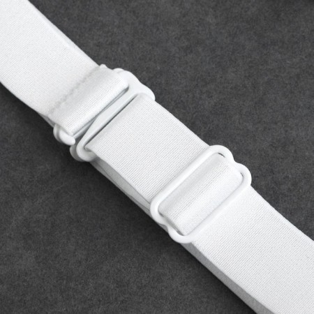 Textile straps, 2 cm, 38 cm, steam, white color-1