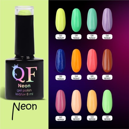 NEON GEL GEL LAC, 3 phase, 8 ml, led/uv, yellow color (16)-5