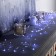 Girland "Mishura" 2 m dews with nozzles "Balls", IP20, silver thread, 100 LED, white glow, AAX3