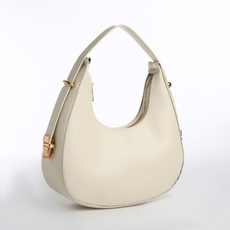 Bag Women's Baget with a zipper, milk color-2