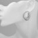 Earrings with pearls "abstraction" pearl shell, white color in silver
