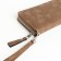 Women's wallet with lightning, brown color