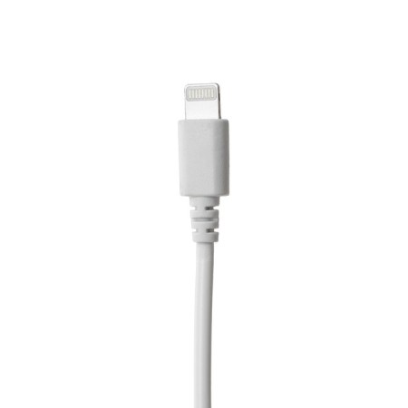 Network charger Luazon LCC-25, 2 USB, Lightning, 1 A, 1 m, black and white-2