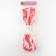 Pompom 1pc, white color+ red