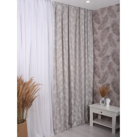 Jacquard Rondo curtains, size 200x270 cm, gray color