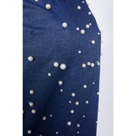 Female blouse, size 42, blue color-4