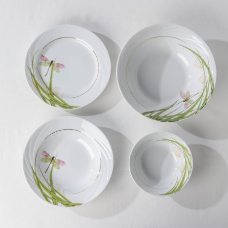 Service table porcelain "Dragonfly", 37 items, 2 types of plates-3