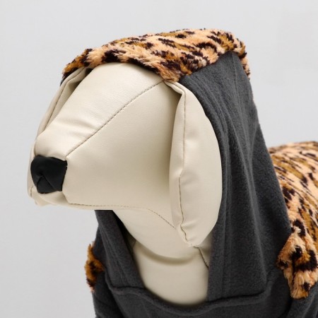 Sweatshop with a hood "Leopard", size XL (DS 36, Osh 42, Osh 48 cm)-5