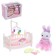 Set of game "Bunny" with a bed, with accessories, pink color