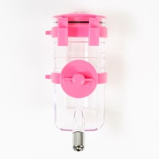 External drinker for a cage, 500 ml, pink