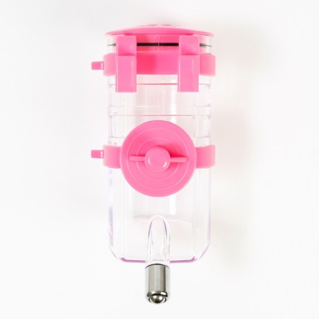 External drinker for a cage, 500 ml, pink