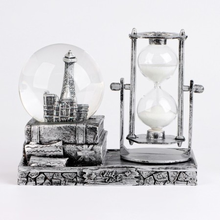 Sanding clock "Eiffel Tower", souvenir, with backlight, 15.5 x 8.5 x 14 cm