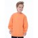 Sweatshirt for boys, height 92 cm, orange color
