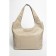 Sobo bag female, genuine leather, ludor beige, 39x13x27 cm