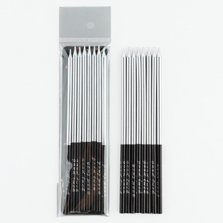 Candles for the cake "On your special day", silver, 8 pcs.-1
