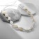 Beads "sea" of shells, white color, 90cm