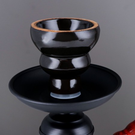 Hookah "tunch", 25 cm, 1 pipe, black-2