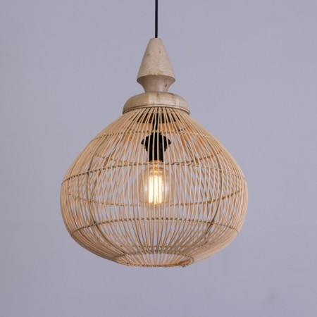 Ceiling Lamp from Rotan "Dani" 1x120W, E27, 40x40x50 cm-2