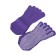 Socks for yoga bradex, anti -slip, closed, purple