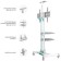 Onkron TS1552 White 40 "-70" Max.60.5kg. Floor mobile