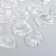 Beads for creativity plastic "Lesson" set 20 pcs Transparent mother -of -pearl 1.7x1.5 cm