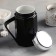 Ceramic mug "Organics", 400 ml, with a mirror cover, MIX drawing