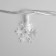 Garland “thread” 5 m with nozzles “large snowflakes”, ip20, transparent thread, 20 LED, glow of multi (RG/RB), blinking, 220 V